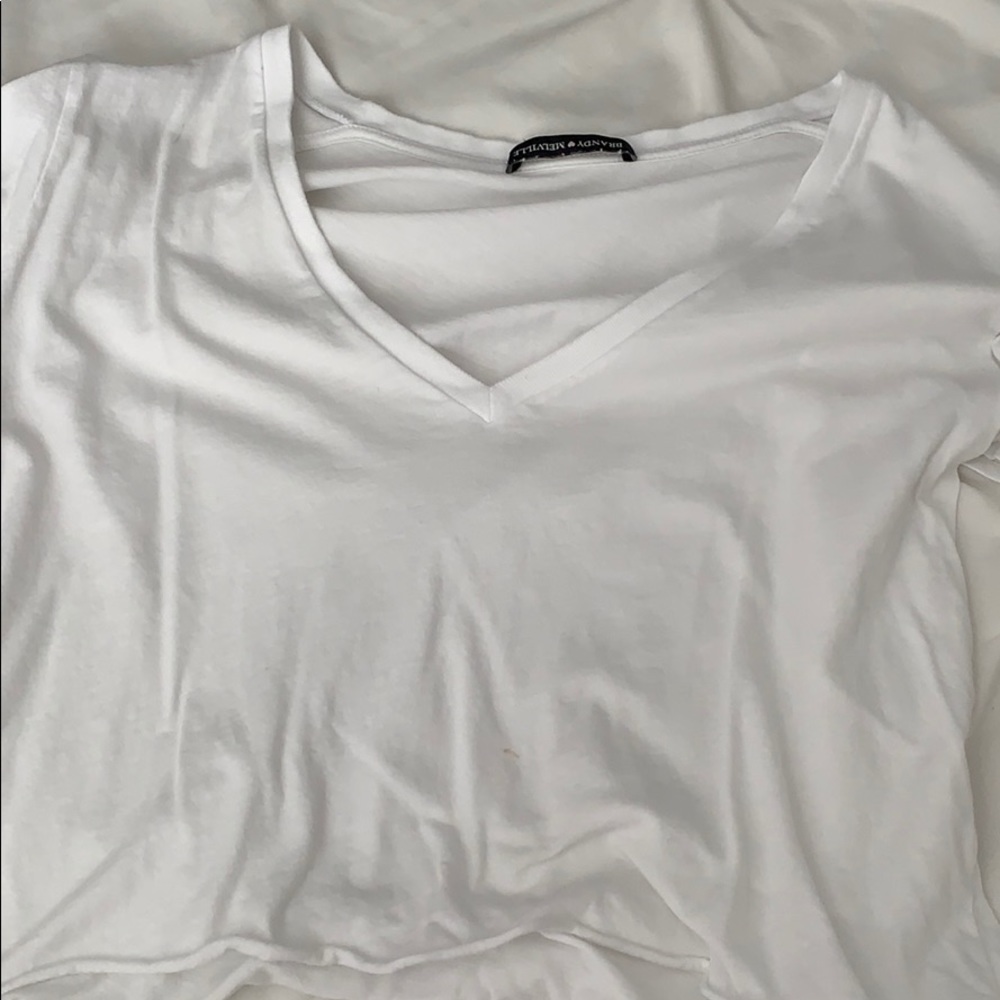 brandy cropped v neck